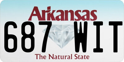 AR license plate 687WIT