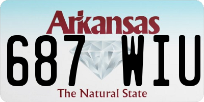 AR license plate 687WIU