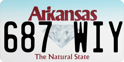 AR license plate 687WIY