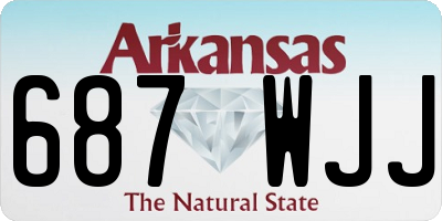 AR license plate 687WJJ