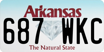 AR license plate 687WKC