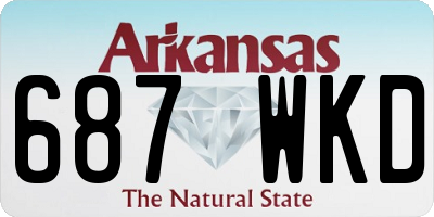 AR license plate 687WKD