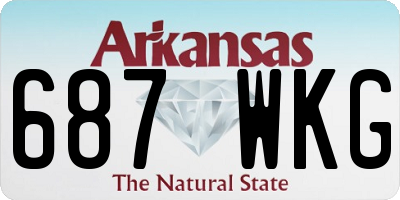 AR license plate 687WKG