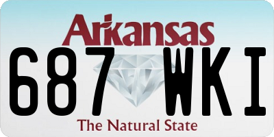 AR license plate 687WKI