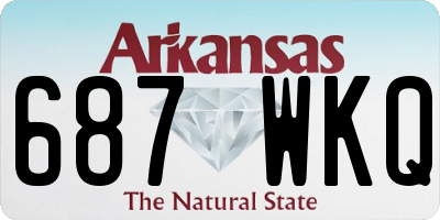 AR license plate 687WKQ