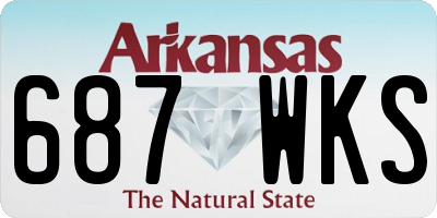 AR license plate 687WKS
