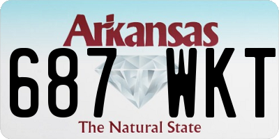 AR license plate 687WKT