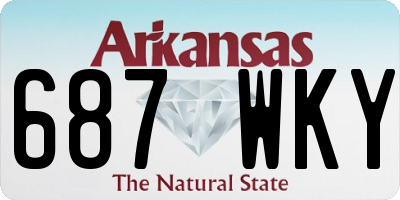 AR license plate 687WKY