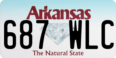 AR license plate 687WLC