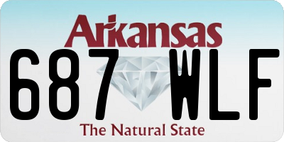 AR license plate 687WLF