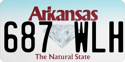 AR license plate 687WLH