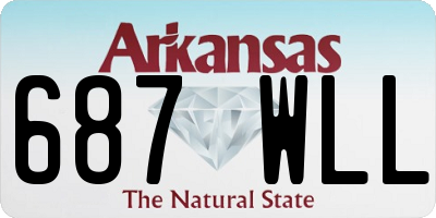 AR license plate 687WLL