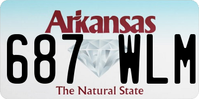 AR license plate 687WLM
