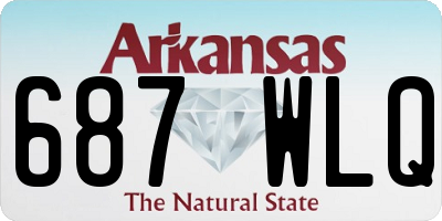 AR license plate 687WLQ