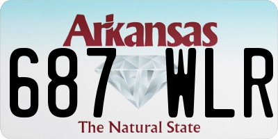 AR license plate 687WLR