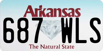 AR license plate 687WLS