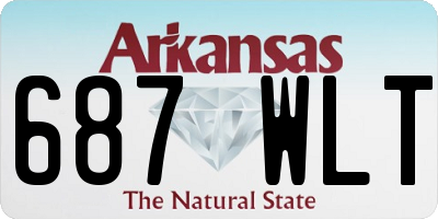 AR license plate 687WLT