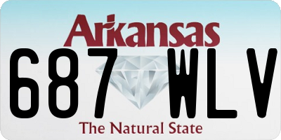AR license plate 687WLV