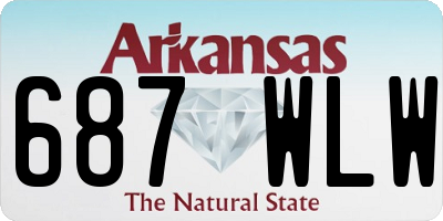 AR license plate 687WLW