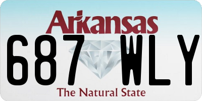 AR license plate 687WLY
