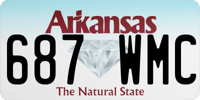 AR license plate 687WMC