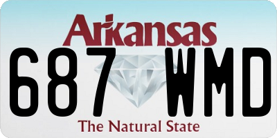 AR license plate 687WMD