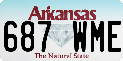 AR license plate 687WME
