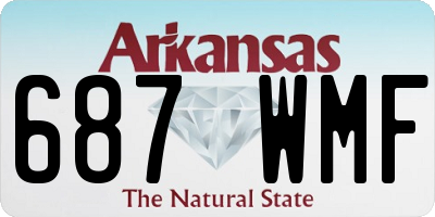 AR license plate 687WMF