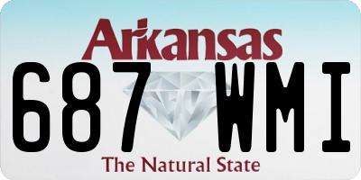 AR license plate 687WMI