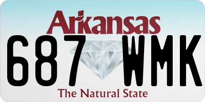 AR license plate 687WMK
