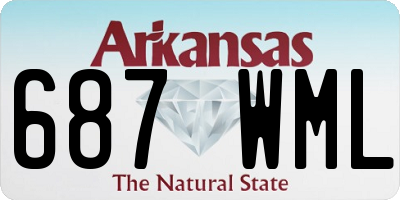 AR license plate 687WML