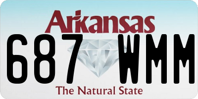 AR license plate 687WMM