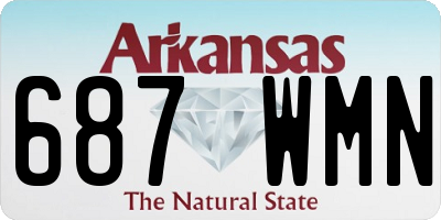 AR license plate 687WMN