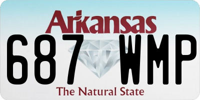 AR license plate 687WMP