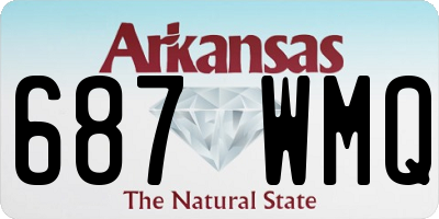 AR license plate 687WMQ