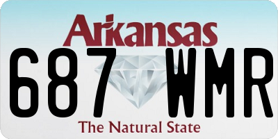 AR license plate 687WMR