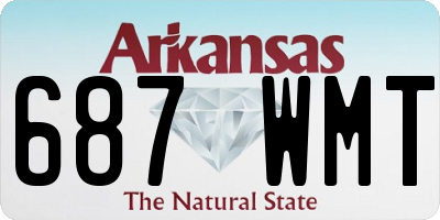 AR license plate 687WMT
