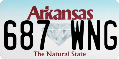 AR license plate 687WNG