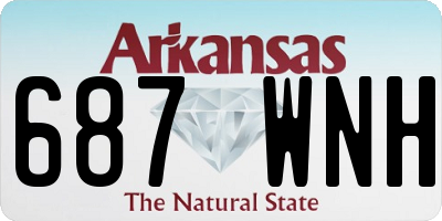 AR license plate 687WNH