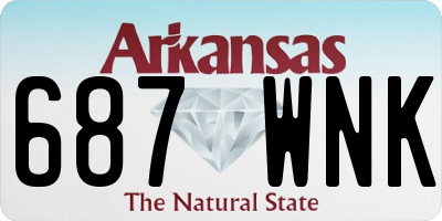 AR license plate 687WNK