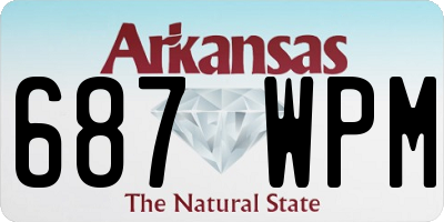 AR license plate 687WPM