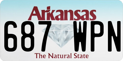 AR license plate 687WPN