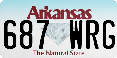 AR license plate 687WRG