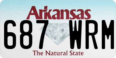 AR license plate 687WRM