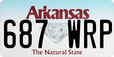 AR license plate 687WRP