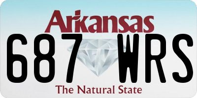 AR license plate 687WRS