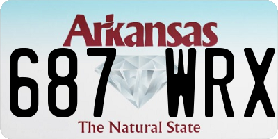 AR license plate 687WRX