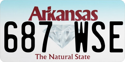 AR license plate 687WSE