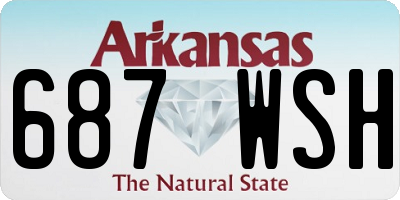 AR license plate 687WSH