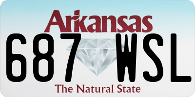 AR license plate 687WSL